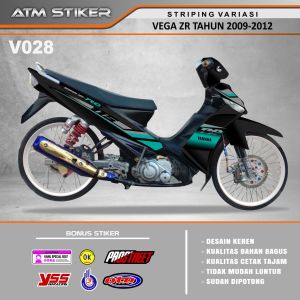 Stiker striping variasi yamaha vega zr