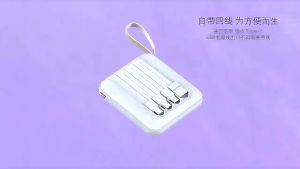 Sạc Dự Phòng 20000mAh Dung Lượng Lớn Tích Hợp Sẵn 4 Dây Sạc Type-C Ligtning Micro USB Có Đèn Led Bảo Hành 2 Năm