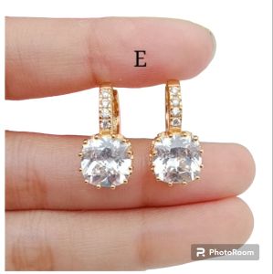 Anting Clip Lapis Emas Anti Karat Awet