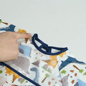 ULTRA Bibs Lengan Pendek Premium WATERPROOF Slabber Bayi Halus Lembut Lucu Premium LENGAN Pendek