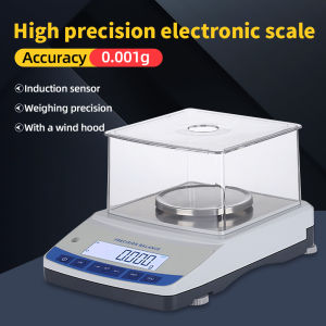 juan juan | 500g 0.001g High Precision Electronic Scale with Windshield Laboratory Scale Jewelry Scales Analytical Balance with RS232 Port