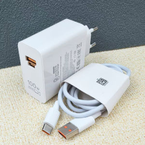 อะแดปเตอร์ชาร์จ Honor 100W รองรับ EU SuperCharge PD/QC 3.0 ช่องเสียบ 2 ช่อง ชาร์จเร็ว สำหรับ Honor 400 300 200 100 Pro Magic 7 6 พร้อมสายชาร์จ Type C ความยาว 1/1.5/2 เมตร