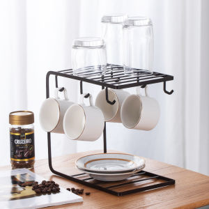 Water Draining Cup Organizer Storage Rack
