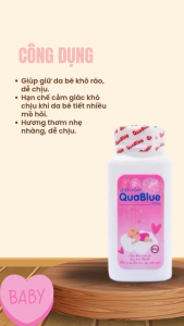Phấn Rôm Cho Bé QuaBlue Baby 60g – Chống Rôm Sảy Dịu Da Hàng Xuất Khẩu Cao Cấp Dành Cho Trẻ