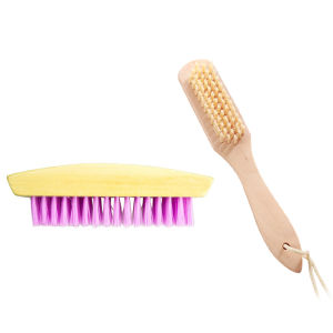 Long Handle Wooden Shoe Brush Home Cleaning Plastic Detachable Soft Bristle Laundry Clothes Brush for Shoes And Furniture