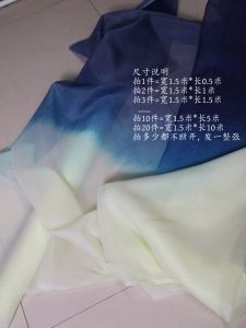 Vải Voan Mỏng Màu Xanh Đậm Chuyển Màu Mờ Cho Tiệc Sinh Nhật Trẻ Em Trang Trí Phòng Trẻ Em Trang Trí Đám Cưới Trang Trí Phòng Khách