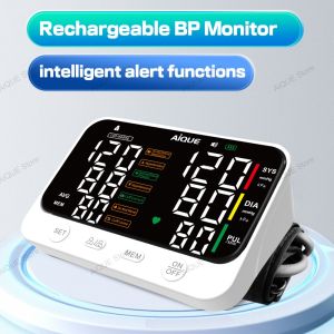 JUSTLANG Charging Upper Arm Cuff Blood Pressure Monitor Electronic Digital Sphygmomanometer Medical BP Monitors Tensiometer