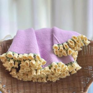 NUANYANGYANG | Hand-Knitting DIY Flower Pattern Blanket