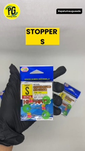 Stella Stopper Pancing Bulat Kuning Hitam – Round Mix Color Size S/M/L | Karet Penahan Pelampung