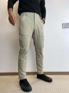 Mens Outdoor Work Trousers Multi-Pocket Casual Long Pants Slimming Spring Summer Fashionable Urban Style Straight Leg Pants