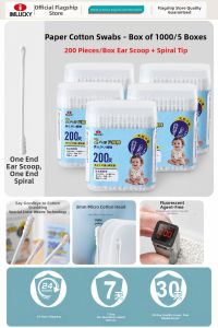IMLUCKY | Ultra-fine Baby Cotton Swabs Double-ended Cleaning
