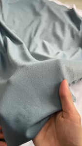 Vải Thun Poly Cát Mỏng Màu Xám Xanh Khổ 1m6 - May Áo Kiểu Đồ Bộ Váy Kiểu - Mềm Mại Co Giãn