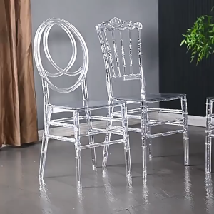 Kerusi Chiavari Lutsinar bersama kusyen | Transparent Chiavari Chairs c/w Cushion (5 cm thickness)