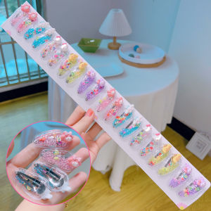 Cute Childrens Korean Style Hair Clips Break Break Fringe Sandflow Diamond Colorful Baby Girl Hair Accessories