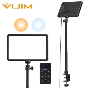 ULANZI VIJIM K20 LED Panel Light Stand USB Power Desktop Clamp Mount Table Lamp Camera Photography Studio Lighting