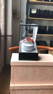 Machinery Watch Shaker Transducer Electric Shake Watch Automatic Watch Winder Shaking Watch Box Rotating Watch Box High-grade PU Leather Shake Watcher