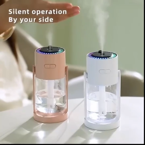 Starry Sky Top Humidifier with LED Light and Mist Dispersion Swivelling Head Rotate Suitable for Home or Car