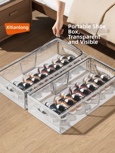 Citylong | Transparent Portable Dustproof Shoe Box with Reinforced Steel Frame and High Capacity