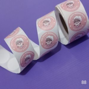 100 pcs Stiker Sticker Selamat Menikmati Thank You Thankyou Terima Kasih Terimakasih Tq Thanks Promo Termurah Gratis Ongkir 1 Roll Isi 500 Aesthetic Karakter Lucu Label Segel Cup Minuman & Toples Box Kemasan Makanan Eceran Satuan Lembar Ucapan Lembaran