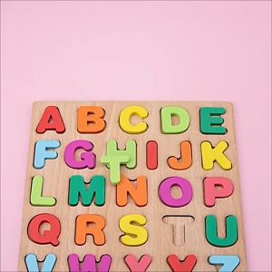 VK Early Education Puzzle Wooden Toys Kid Preschool Matching Jigsaw Board 20x20cm Building Block