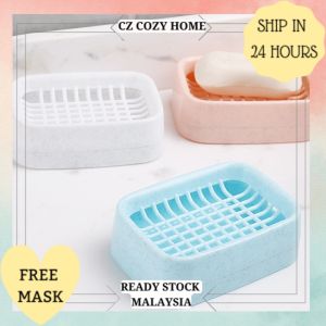 CZ Cozy Home Double-Layer Soap Draining Box Detachable Soap Box Soap Tray Toilet Soap Holder Plastic Sponge Storage Tray