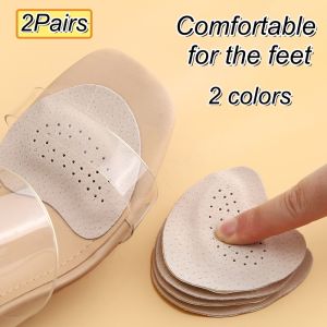 2Pairs Sandals Anti-slip Stickers Forefoot Pad For Women High Heels Pain Relief Insert Insoles Toe Cushion Foot Care Shoes Pad