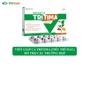 [Hộp 20 Viên] Viên Giấp Cá TRITIMA Giúp Giảm Chảy Máu Sưng Đau Nóng Rát Hậu Môn Sa Búi Trĩ Táo Bón Thành Mạch Yếu