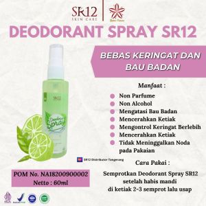 Deodorant Spray SR12 Original Premium - Deodorant Mengatasi Bau Badan