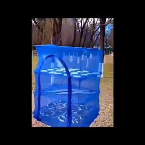 คอนโดตากปลา ที่ตากอาหาร 3 ชั้น ที่ตากปลา มุ้งตากอาหาร พร้อมซิปปิดกันแมลง