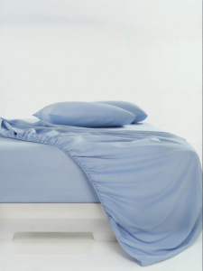 aTOUR PLANET | Pure Cotton Breathable Solid Color Bed Fitted Sheet