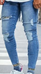 Urban Light Rip Street Style Skinny Casual Rip Jeans
