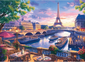 Jigsaw Puzzles for Adults 500/1000/1200/2000PCS Night in Paris Paper Puzzles for Gameroom Bedroom Home Decor Birthday Party Gift
