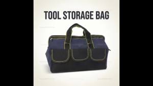 16in 18in Heavy Duty Waterproof Tool Bag Thick Big Capacity MultiPocket Electrician Storage Bag for Construction Workshop