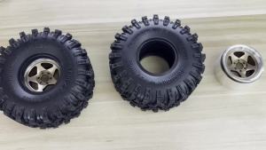 RS | 2.2 RC Crawler Tires and Metal Beadlock Wheels 4PCS for 1/10 1/8 RC Crawler Car SCX10 I II III Pro TRX4 TRX6 Gen7/8 D90