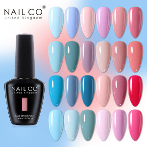 NAILCO 15ml Summer UV Gel Nail Polish Pink Colors Lakiery Hybrydowe Vernis Nails Gel Bule Nail Art Gellak Series Manicure Design