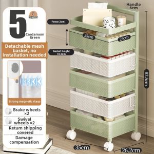 Movable Multi-level Drawer Storage Rack for Snacks and Books