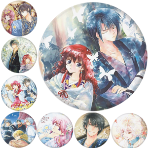 58MM Anime Akatsuki no Yona Yun Suoh shi n a Cosplay Costumes SPTE Tinplate Pin Badge Pendant Prop