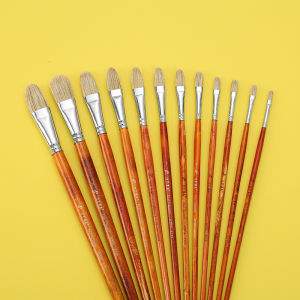 Round peak oil brush bristle gouache acrylic oil painting watercolor pen suitable for beginners art students artists painting