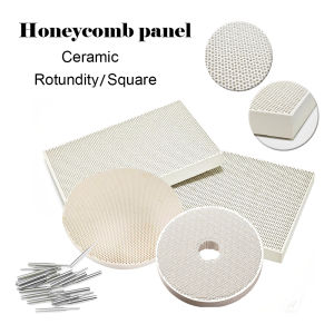 1 pcs Round/rectangle Honeycomb Ceramic Plate Honeycomb Ceramic Board Infrared Burner Replacement High Effeciency