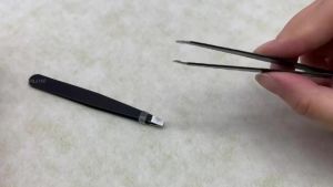 Wholesale 3pcs4pcs Premium Stainless Steel Eyebrow Tweezers Set - Precision Sharp Flat Oblique Pointed Tweezers Slanted Black