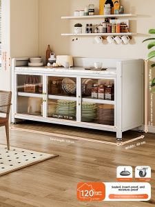 JUMEISHI | Extendable Multilevel Mobile Kitchen Island Cart