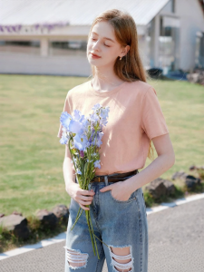 XIANGYING | Lightweight Regular Shoulder Short Sleeve T-Shirt
