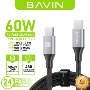 BAVIN CB201 QC3.0 Fast Charging 0.5 / 1 / 1.5 / 2 Meters Cable Nylon Braided Wire Compatible for iPhone / Micro / Type-C