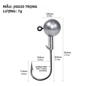 30 Móc Câu Jig Đa Năng 1g-20g Bằng Thép Carbon Cao Có Ngạnh Dùng Cho Mồi Cứng Mồi Mềm Câu Cá Biển Câu Cá Trên Thuyền