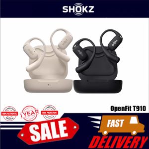 SHOKZ OpenFit T910 Open-Ear True Wireless Bluetooth Headphones with Microphone Sweat Resistant Fast Charging 28HRS Playtime
