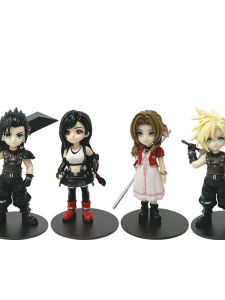 Final Fantasy 7 Resurrection Q Version Collectible Figures Alice Zack Cloud Model Statue Display Anime Game Collectables