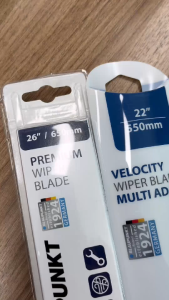 [มาตรฐานเยอรมัน] BLAUPUNKT ใบปัดน้ำฝนกระจกหน้า รุ่น Velocity Wiper Blade ยางปัดแบบไร้โครงแถมอะแดปเตอร์ 3 ชิ้น