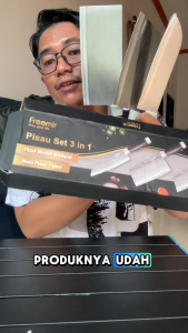 freemir Pisau Set 3 Pcs Warna Bahan Stainless Steel Premium Tidak Lengket Anti Karat Peralatan Makan Perlengkapan Masak Dapur Bahan Food Grade Berkualitas Bebas PFOA/BPA