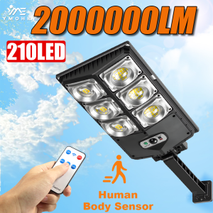 Solar Light Outdoor Super Bright Motion Sensor Solar Strong Power LED Garden Wall Lamp IP65 Waterproof 3 Working Mode