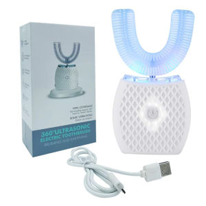 Rechargeable sonic IPX7 waterproof toothbrush adult U-shaped automatic sonic toothbrush cartoon electric toothbrush